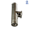 Stainless Steel 304 Sanitary Fast Installation Pipe Fitting Polish Tee