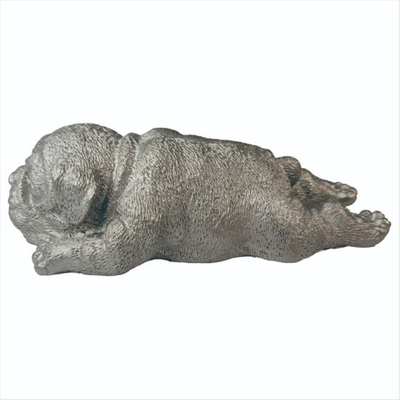 Metal Sleeping Wing Dog Memorial Angel Pet Statue
